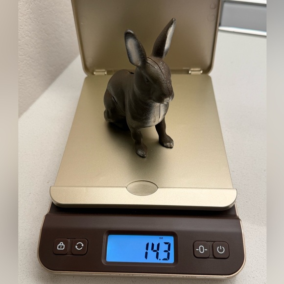 Vintage Cast Iron Bunny Jack Rabbit Slotted Coin Bank - Picture 11 of 13